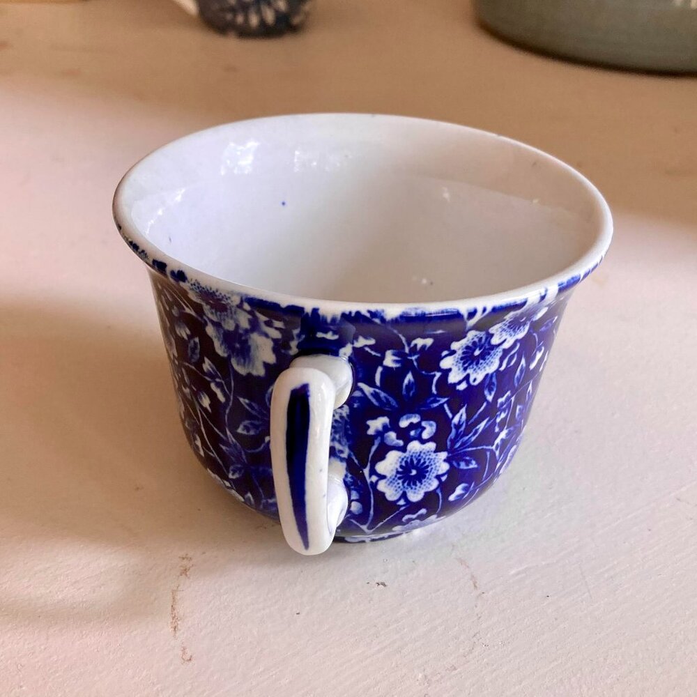 Calico blue chintz pattern